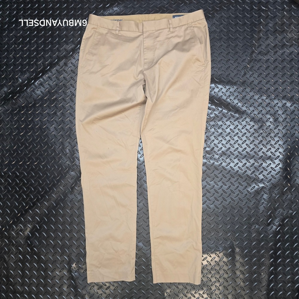 Bonobos Weekday Warrior Athletic Fit Chinos Tan Khaki Pants Mens 36x32 Thursday - Picture 2 of 16